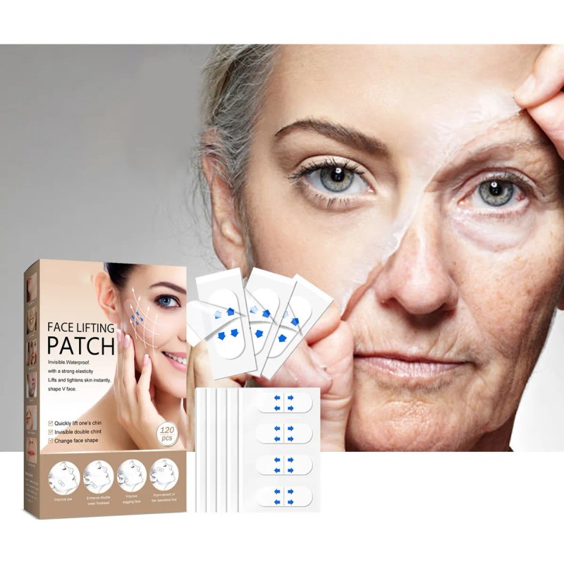 Cinta Lifting Para Cara Y Cuello, Efecto Reafirmante 120pcs