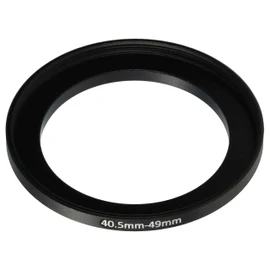vhbw 40.5mm to 49mm Step Up Ring Adapter for Camera Lens Filter Adapter Metal Black