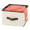 mDesign Set of 2 Fabric Storage Boxes - Wardrobe Organiser
