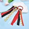 Softball Ribbon Hair Ties Cheer Hair Accessories for Women Elastic