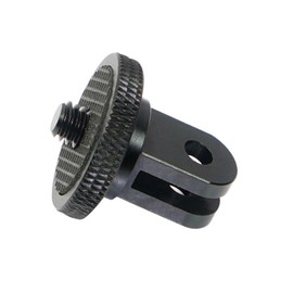 1/4 Conversion Adapter for GoPro (GP Standard) to Camera Screw (1/4 Standard) (Black) Aluminum Conversion Adapter Photography Aid Tool (1 Pack)