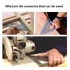 7" Triangle Ruler Protractor Measuring Tool, Aluminum Square Carpenter Layout
