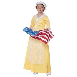 California Costumes, Betsy Ross An American Icon, Child Medium, Yellow/White