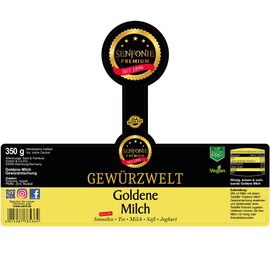 Turmeric variations as flavour or drink, golden milk