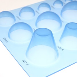 Lind Kitchen 2PCS 3-Row Paper Quilling Tools Concave-Convex Spherical Styler 3D Domes Half Ball Mould Plastic Mini Quilling Mold for DIY Paper Craft Tool