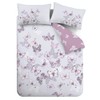 Catherine Lansfield Scatter Butterfly Reversible Double Duvet Cover Set with