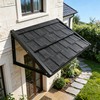 53" x 32" Fixed Metal Awning for Doors, Windows, Balcony,