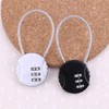 ZPLIUST 3-Digit Cable Luggage Locks Re-settable Combination, Alloy Body Color