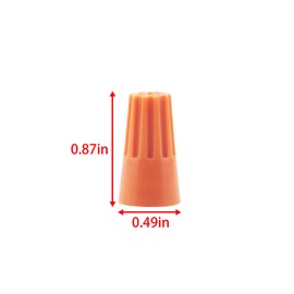 ONLISUM Wire Connectors Nuts 700 Pcs Orange Spring Insert Twist Wire Caps Screw Terminals for Connect Electrical Wiring (AWG 18-16)