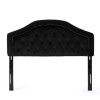GDFStudio Lazarus New Velvet Studded Seam Tufted Queen/Full Headboard -