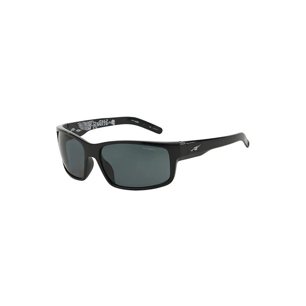 ARNETTE AN4202 226781 62MM Shiny Black/Polarized Dark Grey Rectangle Sunglasses