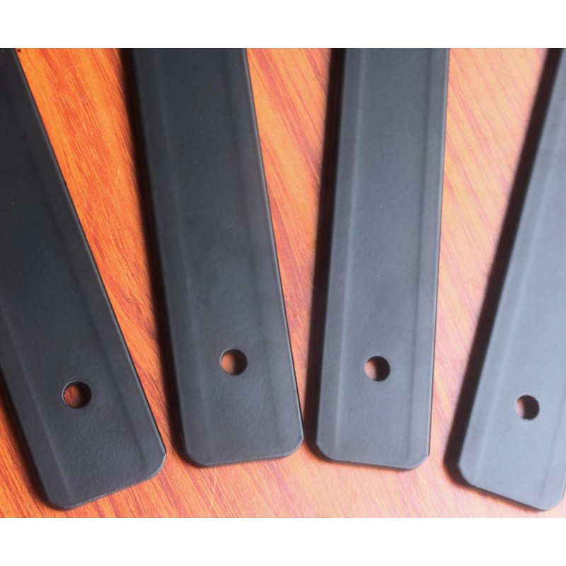 10 Pack - 8 inch Black Hidden L Shelf Bracket