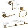 Antique Brass Toilet Paper Holder Towel Ring, Antique Towel Hook
