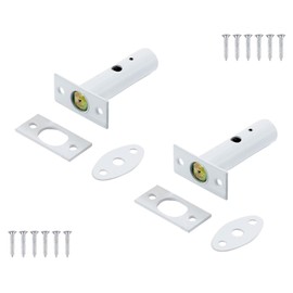 TERF® Heavy Duty White 55mm Mortice Door Window Rack Bolt Security Lock Bolt with Fixing Screws - Pack of 2