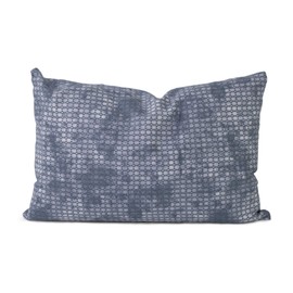 Lavender Blossom Scented Pillow 30 x 20 cm Used-Look Grey/Blue + Organic Lining 100% Pure Lavender + Organic Spelt Husks