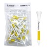 Larouge Wood Tee (Yellow/Approx. 2.8 inches (70 mm) Golf Tee