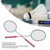 Badminton Racket Lightweight Portable Iron Alloy Frame Double Badminton Racquets