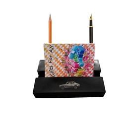 Datson 1200 2 Door Saloon ref57 BLACK desk office tidy stores business cards pens pencil holder paper weight