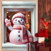 Saoplasa Christmas Party Banner 47x31 Inch Pink Snowman Window Cover