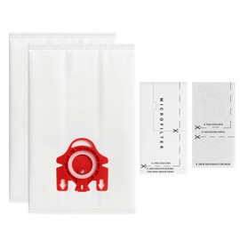 6 Replacement for Miele S316i Cat & Dog Vacuum Bags, 6 Micro Filters & 1 HEPA Filter - Compatible with Miele Type FJM Bags, Micro Filters & SF-AH 30, SF-HA 30, AH30 Filter (3-Pack, 2 Bags Per Pack)