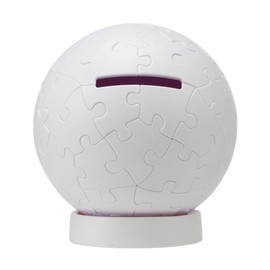 Yanoman 2003-516 60 Piece Jigsaw Puzzle Rolin White Daruma (Diameter Approx. 3.0 inches (7.6 cm) Diameter, No Glue Required, Comes with a Base and a Piece Claimed Postcard