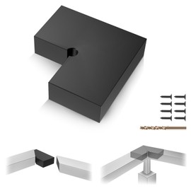 Gyykzz 1 Pack Plastic Corner Connector for Stainless Steel Handrail, 90 Degree Hand Rail Accessories for Top Railing, High Strength POM Connecting Block for Corner Deck Cable Handrail System