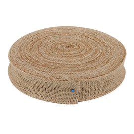 JOIKIT 4cm x 30m Hessian Ribbon Roll, 32 Yards Jute Hessian Ribbon, Natural Burlap Fabric Ribbon Linen Ribbon for Gift Wrapping, DIY Craft
