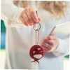 FUNOMOCYA Handmade Mushroom Charm Plush Keychain Decor Car Key Pendant