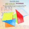 YUNTENG Cube Twist 3x3 Stickerelss Speed Cube Vivid Color Magic