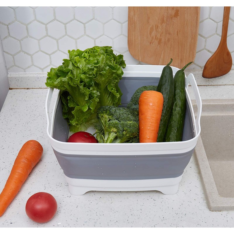 Collapsible Dish Pans for Washing Dishes 9L Portable Wash Dish