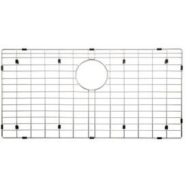 Serene Valley 29-5/16" x 16-3/8" Sink Bottom Grid, Rear Drain with Corner Radius 3/16", Sink Grids Stainless Steel NLW3017R