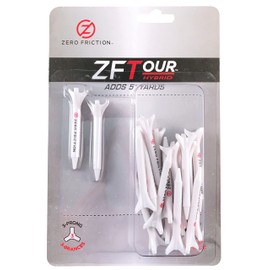 Zero Friction Tour 3-Prong Golf Tees (1-3/4 Inch, White, Pack of 20)