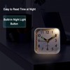 Night Light Small Alarm Clock | Silent Non-Ticking Quartz Clock