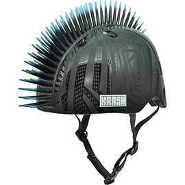 Krash Black Gator Youth Mohawk Helmet, ages 8-14, 54-58cm