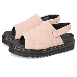 Dr. Martens Unisex Kole Sandal, Powder Pink Suede, 8 US Women