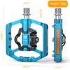GEWAGE Bicycle Pedals, Flat Double Function and SPD Pedal with