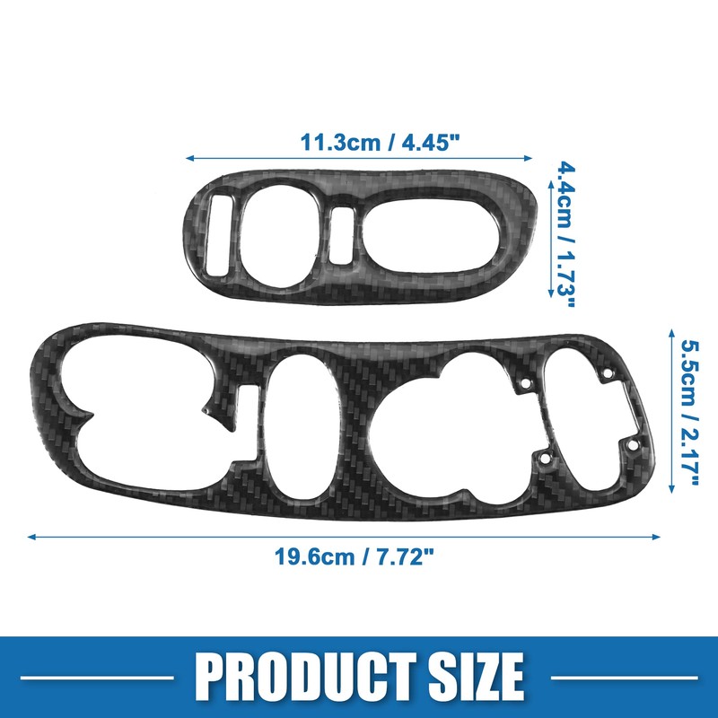 X AUTOHAUX Auto Window Lift Switch Cover Trim Interior Accessories