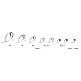FUJI KOGYO PHBSG2081 Stainless Steel SiC Guide Set for Boat Swim Rod