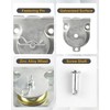 ZORUNNA 12 Pcs Wall Mount Pulley, 1-1/2" Ceiling Mount Pulley