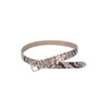 Vince womens Womens 25mm Flat Snake Print Belt With Metal