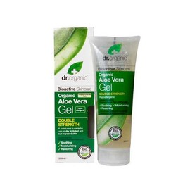 DR.ORGANIC ALOE VERA GEL DOUBLE STRENGTH. MOISTURIZING- SOOTHING- RESTORING 200ML