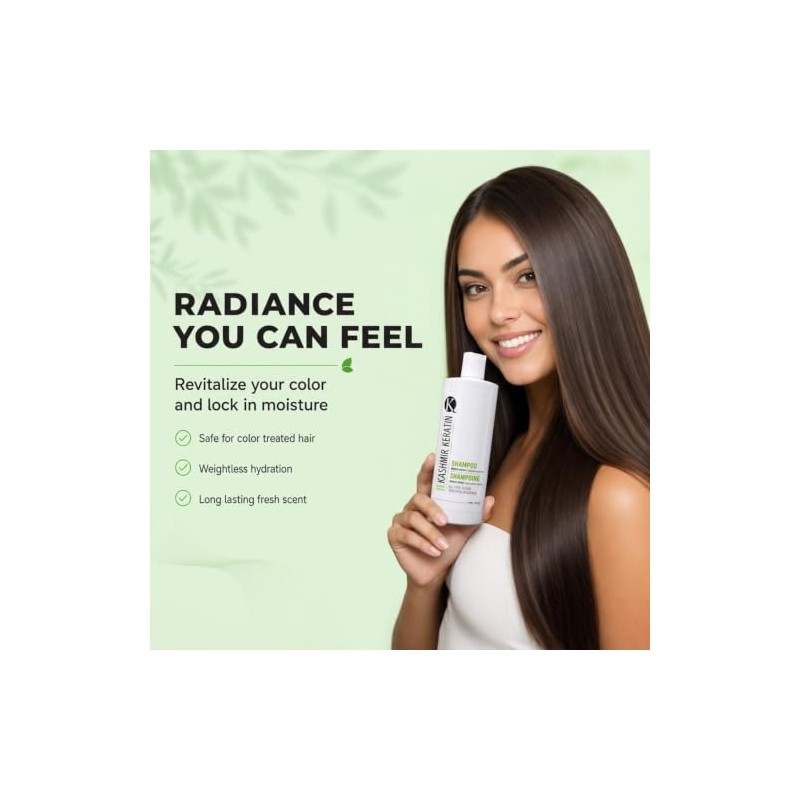 Kashmir Keratin Enriched Shampoo Sulfate Paraben Free For All Types