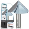 KEENTECH V Groove Router Bit 1/2" Shank, 90-Degree V Bit