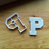 Sweet Prints Inc Varsity Letter P Cookie Cutter - Dishwasher