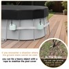 LXKCKJ 8x14 FT Oval Pool Cover with Above Ground Pool,