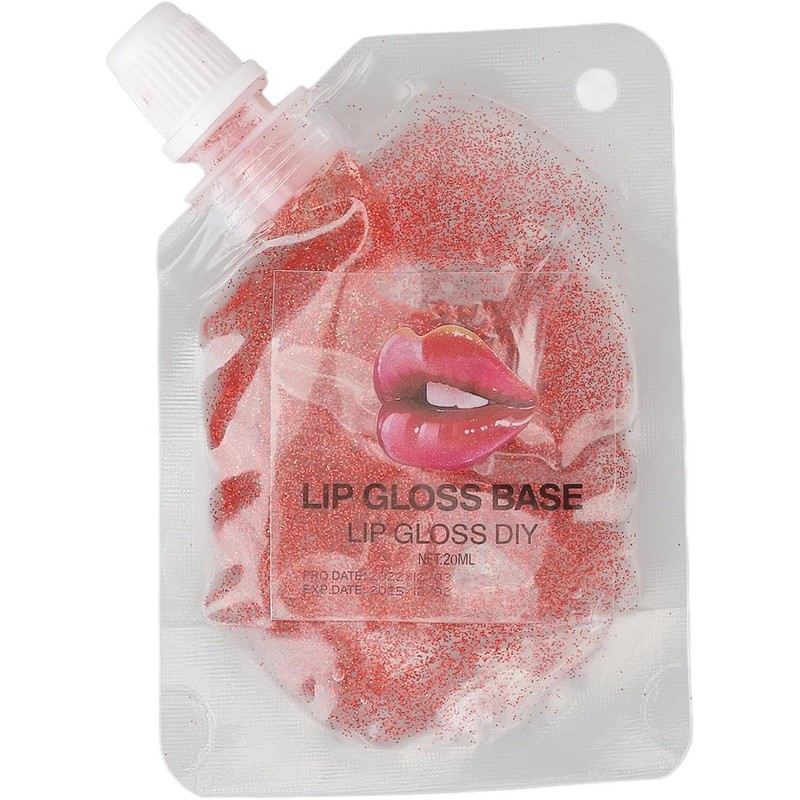 Clear Lip Gloss Base , Pearly Moisturizing 20ml Glitter Lip