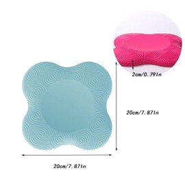 2 Pieces Yoga Knee Pads, Non-Slip Knee Pad Mat Set, Soft Knee Cushion, Maximum Relief and Support of the Knee for Yoga, Gymnastics, Pilates, Aerobics (Pink, Blue)