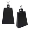 Cowbell, Percussion 6 Inch Metal Black Cowbell Drum Accessory with