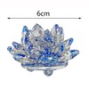Haptufer F Crystal Lotus Flower Figurine Decor Glass Craft Collection
