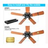 WHMVPWT Ceiling Fan Balancing Kit with 18 Gold 3g Weights,